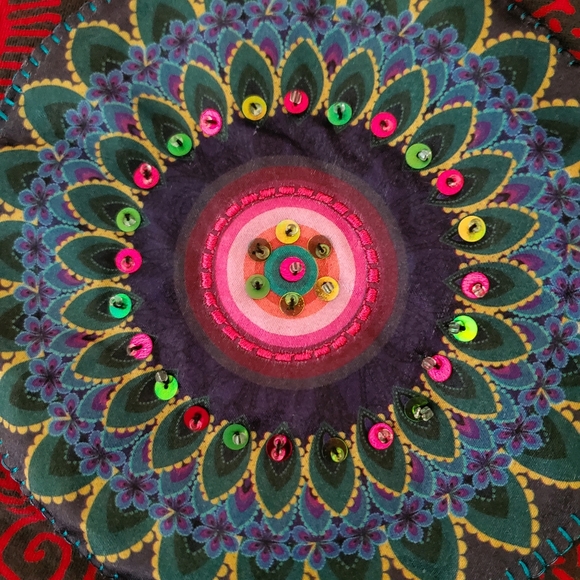 Desigual colorful stretch skirt sz xl - Picture 6 of 9